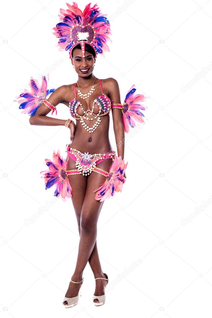 Samba dancer in carnival costume Stock Photo by ©stockyimages 109932814