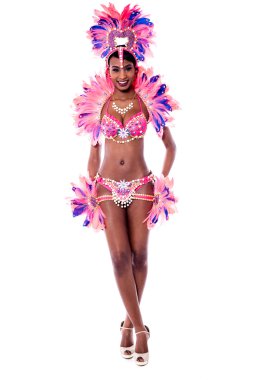 kadın samba dansçısı karnaval kılık