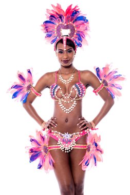 kadın samba dansçısı karnaval kılık