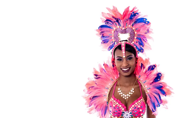 Female samba dancer in carnival costume — Stock Photo, Image