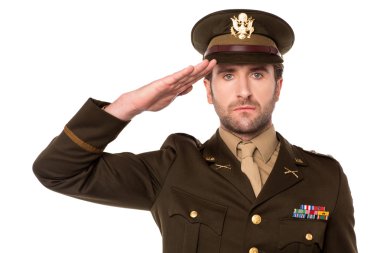 I salute my country ! clipart