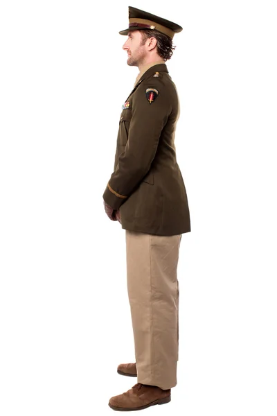 Full length studio shot of military personnel — Stock Photo, Image