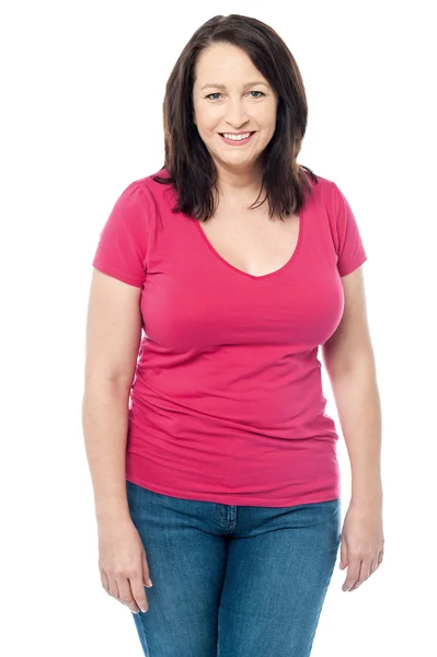 Middle aged woman in casual wear Stock Picture