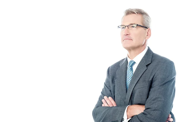 Businessman with crossed arms — Stock Photo, Image