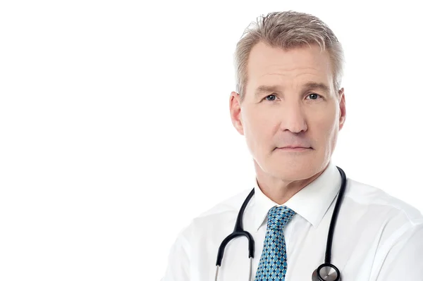 Experienced doctor with stethoscope — Stock Photo, Image