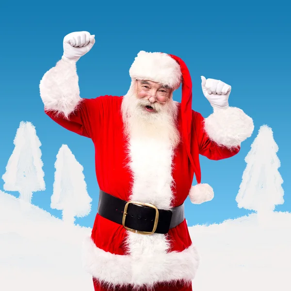 Babbo Natale ballare — Foto Stock