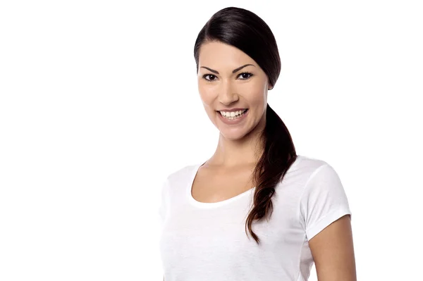 Woman posing with smile — Stock Photo, Image