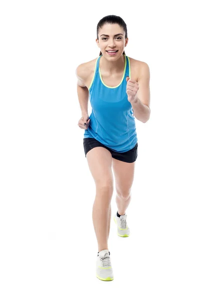 Fitness donna jogging — Foto Stock