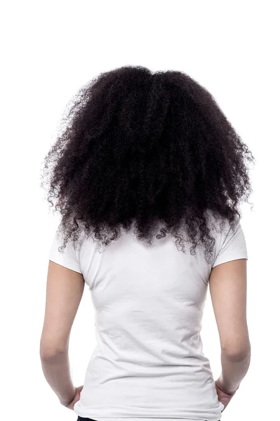 Woman standing back to camera — Stock Photo, Image