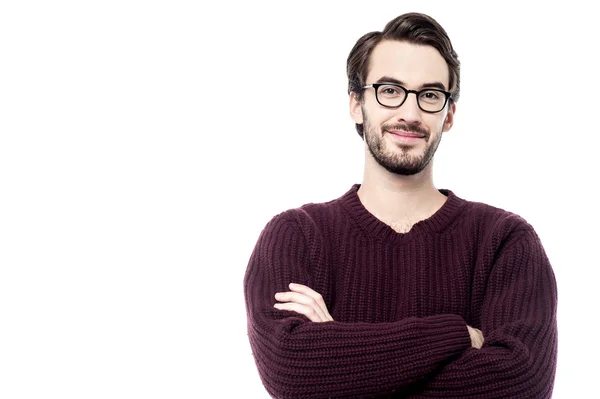 Man with crossed arms — Stock Photo, Image