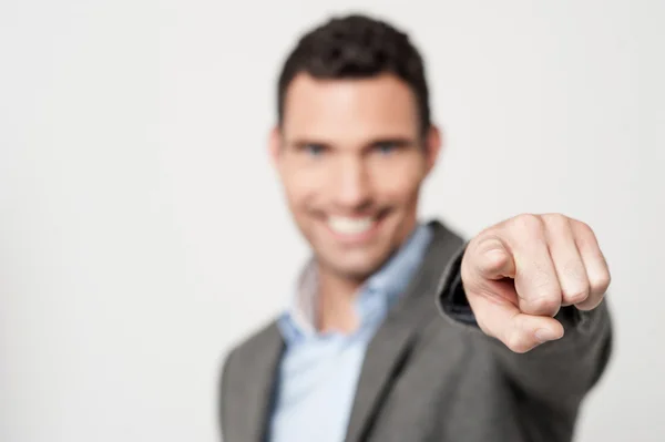 Businessman pointing you out Stock Photo