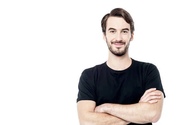 Young man with folded arms — Stock Photo, Image