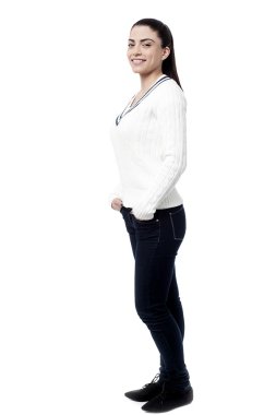 Genç casual çekici kadın