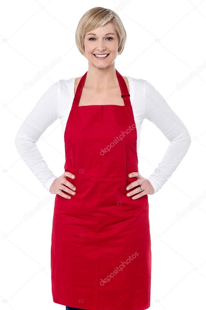 Confident woman chef