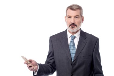 Cep telefonlu iş adamı