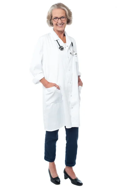 Mature female physician — Stock Photo, Image