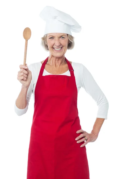 Mature cook woman — Stock Photo, Image