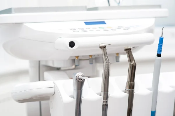 Dentist tools in clinic — Stock Photo, Image