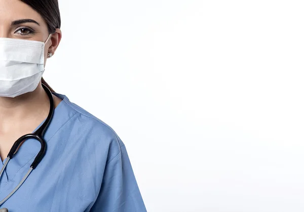 Krankenschwester in Chirurgenmaske — Stockfoto