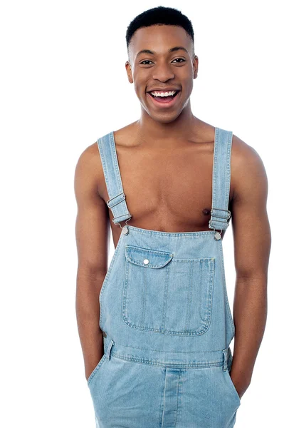 Shirtless jonge man — Stockfoto