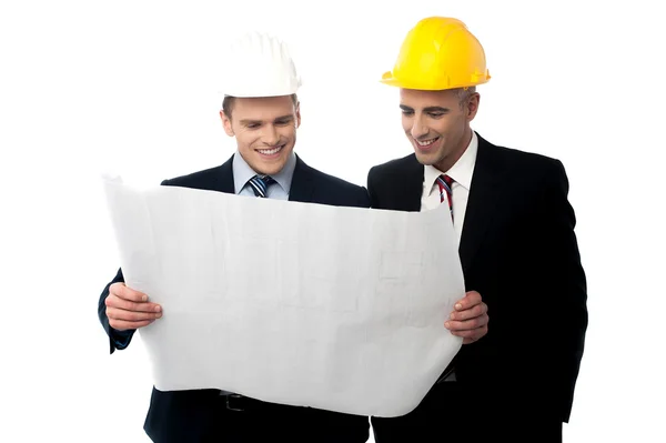 Architects discussing about project plan — Stock Photo, Image