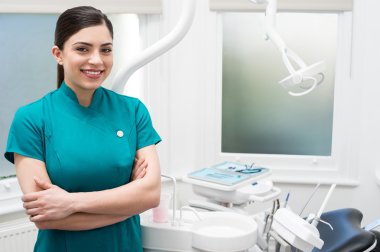 Female dental assistant clipart