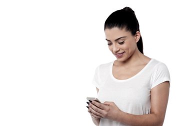 Cep telefonu mesajlaşma kadın