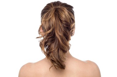 Üstsüz kadın arkadan