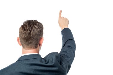 empresario mostrando algobir şey gösteren işadamı