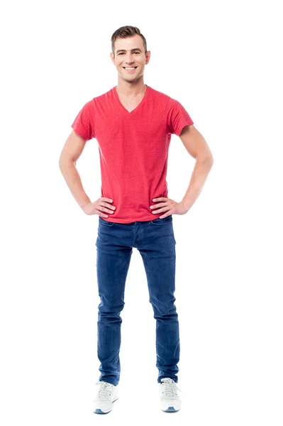 Casual vestito giovane uomo — Foto Stock