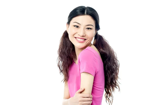 Girl posing to camera — Stock Photo, Image