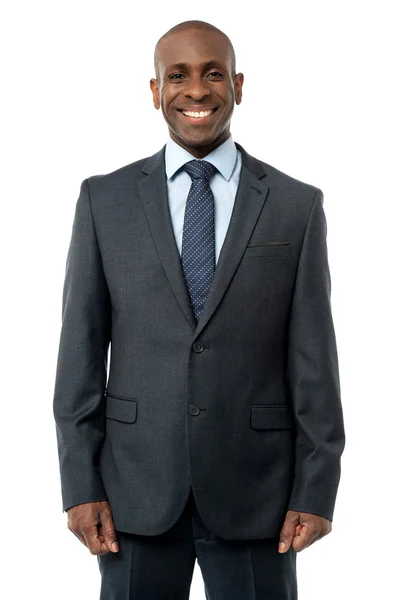 Businessman in black suit — Stock Photo, Image