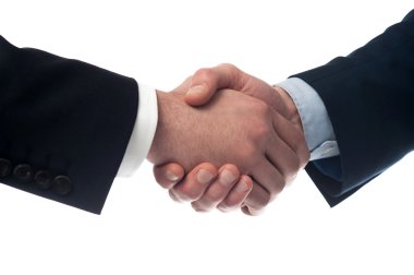 İş adamları el sıkışıyor