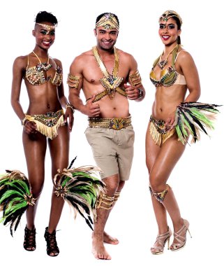 Samba dansçılar performans