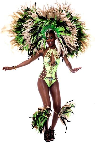 Samba woman dancing — Stock Photo, Image