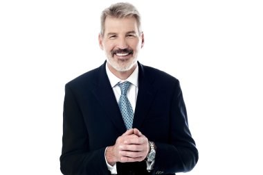 ellerini sıktı tutan işadamı