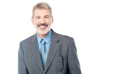 üst düzey erkek girişimci gülümsemek