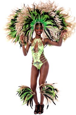 Samba kadın bir karnaval kılık