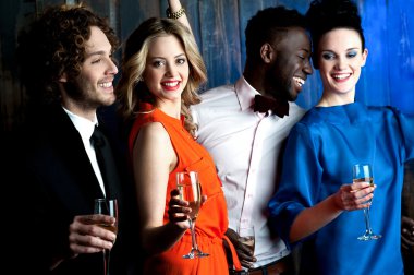 couples at the bar having drink