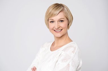 attractive lady with crossed arms