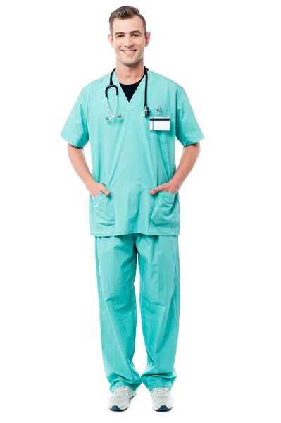 Medico in uniforme chirurgica — Foto Stock