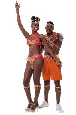 Karnaval kostümleri dansçılar Samba