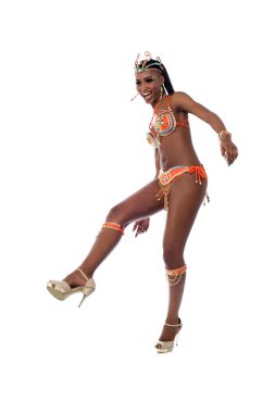 Eğleniyor seksi samba dansçısı