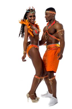 Karnaval kostümleri dansçılar Samba