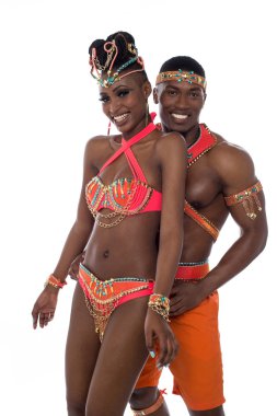 Karnaval kostümleri dansçılar Samba