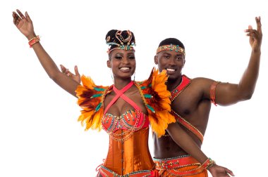 Karnaval kostümleri dansçılar Samba