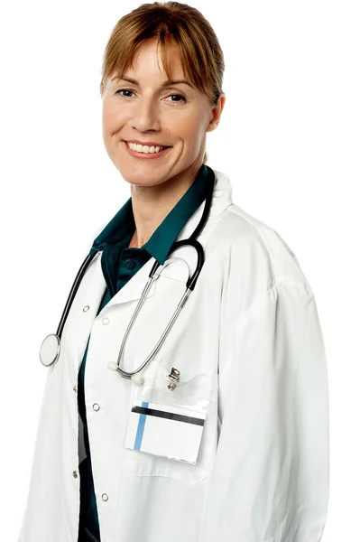 Female doctor with stethoscope — Stock Photo, Image