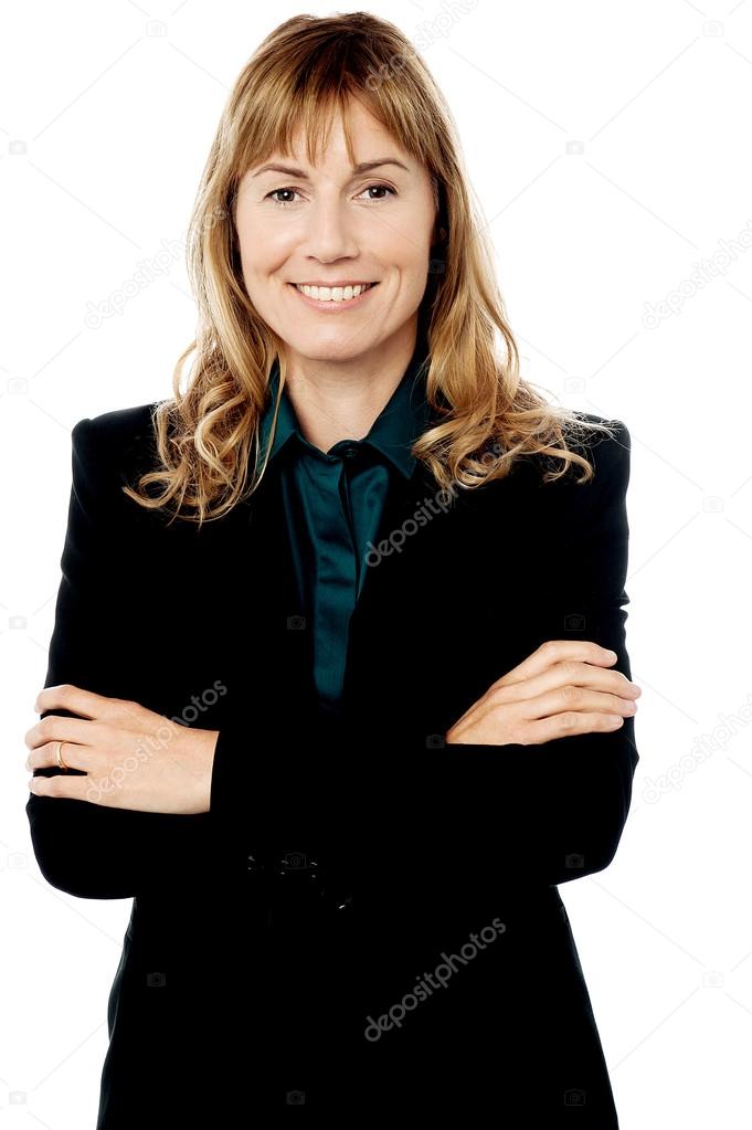 Confident middle aged businesswoman