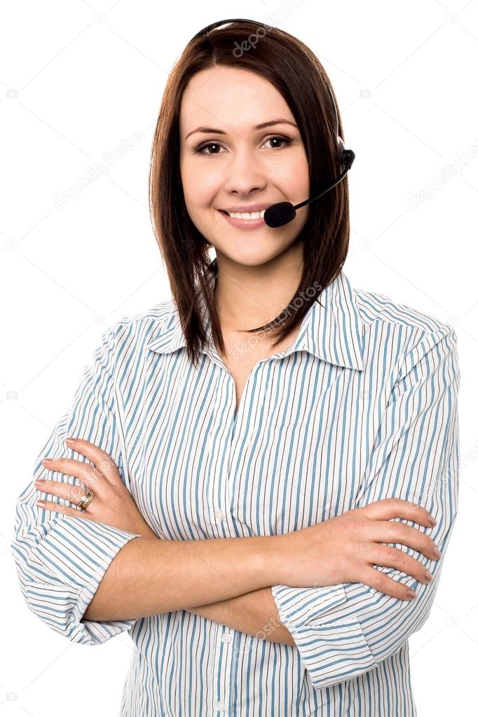 female customer support executive