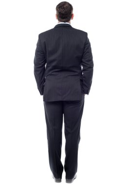 Duvara karşı karşıya işadamı